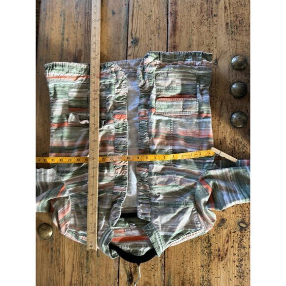 Chico's Women's Striped Jacket size 1-Medium long sleeve collared lightweight - Picture 6 of 6